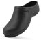 JOMIX Zuecos Sanitarios Hombre Trabajo Hospital Cocina Jardín Zuecos Ergonómicos Goma Eva Fabricados en Europa, Negro, 41 EU