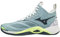 Mizuno Unisex Wave Momentum 2 Mid Sneaker, Blau/Weiß (Stone Blue Stratifieds White), 47 EU