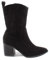 Ciabalù Stivali Donna Camoscio con Tacco Camperos Texani Stivaletti Cowboy Scamosciati (Nero, numeric_41)
