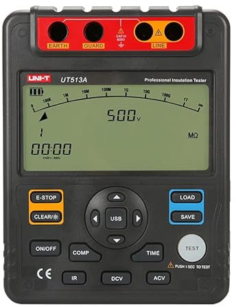 UNI-T UT513A Digitale Megometer 5000V Isolierung Widerstand Tester 600V AC DC Spannung Meter Ommeter Daten Lagerung