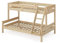 VitaliSpa Etagenbett Everest, Jugendbett, Naturholz, 120x200 / 80x200 cm