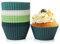 Spesh Lot de 24 Moules à Cupcakes en Silicone, Moules Muffins en Silicone Individuel Moules à Pâtisserie Réutilisables, Durables et sans BPA(Blanc+Vert+Cyan+Bleu)