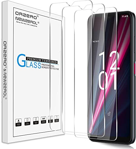 NEWZEROL 3 Stück Displayschutzfolie aus Gehärtetem Glas kompatibel für Telekom T Phone Pro, 2.5D Gebogene Kante, Kratzfest, Härtegrad 9, Hochauflösende Displayschutzfolie aus Gehärtetem Glas