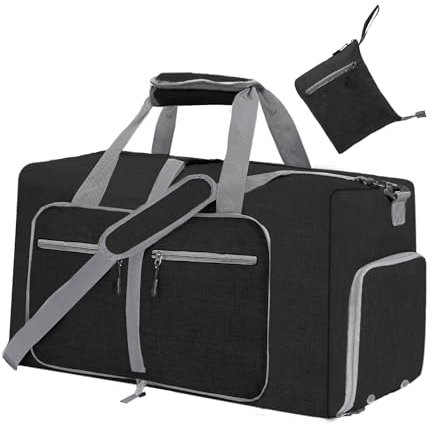 YZK 120L Faltbare Reisetasche Damen Herren, Reisetaschen Groß mit Schuhfach, Travel Duffle Bag Weekender Herren für Reisen, Urlaub Übernachtung, Krankenhaus, Camping