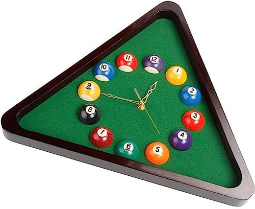 HAODING Billard Ball Runde Acryl Wanduhr, Wanddeko, Billard Wandkunst, Dekoration Uhren, Nicht Tickend, Geräuschlose Uhr, Kunst Für Wohnzimmer, Küche, Schlafzimmer, 22 In