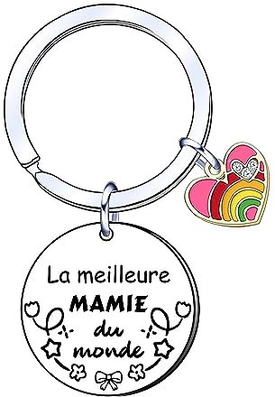 YUANSI Cadeau Mamie Noel Cadeau Mamie Cadeau Mamie Porte clés Cadeau Mamie Anniversaire Cadeau Mamie Original Cadeau Mamie Personnalisé Cadeaux Mamie (1)