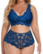 Lingerie Femme Sexy Ensemble en Dentelle Grande Taille Soutien-Gorge Push Up Deux Pièces Brassière sans Armature Nuisettes et Deshabillés Culotte Sensuelle Sexy pour Femmes