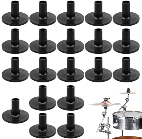 Drum Cover kurz - Drum Cover klein, 20 Drum Holder Covers | Drum Kit Beckenständer Drum Holder Drum Sleeves 1.5 Zoll Kurz Drum Sleeves Ersatzzubehör