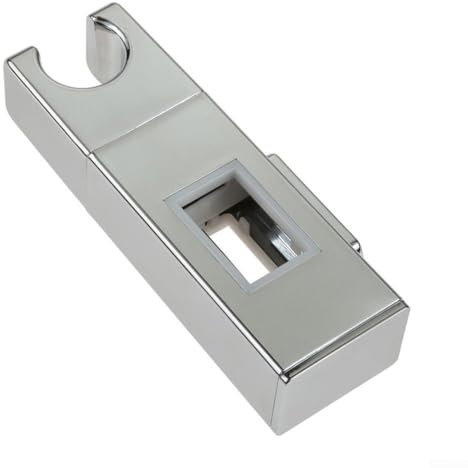 Support de pommeau de douche, support coulissant pour pommeau de douche de salle de bain, support en ABS chromé, kit de rail de montage rectangulaire