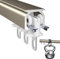 Aluminium Gardinenschiene, Vorhangschienen-Set, Komplett-Set mit 1-läufiger Vorhangschiene, Inkl. Befestigungsmaterial, Schiebedeckenschienensystem für Vorhänge, Deckenschiene für Vorhänge(Sekt,3m(9.8