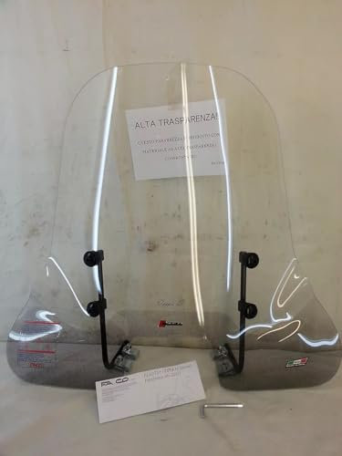 PARABREZZA COMPATIBILE CON vespa special 50 2Tempi modello anni 70/80 a 3/4 marce cod.22901 MARCA FACO ALTO 670 mm LARGO 720 mm 1 LASTRA 1 KIT MANTAGGIO