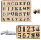 Sixfolo 38 Stück Buchstaben und Zahlen Stempel Set Nummer 0 bis 9 Holz Gummistempel Stempel Alphabet Große Vintage Hölzerne stempel mit Stempelkissen für DIY Handwerk,Karten,Scrapbooking