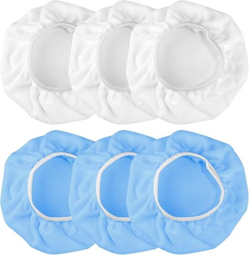 6 cuscinetti lucidanti Lucidatura Pad Tamponi per Lucidatura per auto da 22,9 a 25,4 cm, in morbida microfibra per lucidatrice auto da 22,9 cm e 25,4 cm