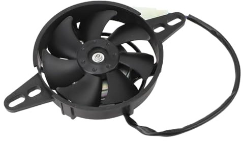 Ludom Ventilateur de radiateur de moto en plastique mince, à pousser ou tirer, refroidisseur d'huile/d'eau électrique pour quad/VTT 150cc, 200cc et 250cc.