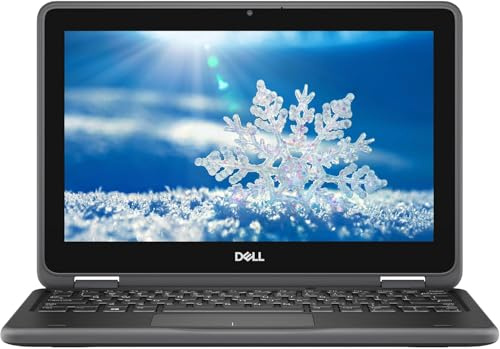 Dell Latitude 3190 Laptop, 11,6 Zoll HD Computer, Intel Celeron N4120, 4 GB RAM, 128 GB SSD, EU QWERTY Tastatur, Win11 Pro (renoviert)