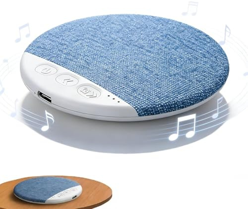 Ultra-Thin Bluetooth Pillow Speaker with Bluetooth 6.0, 2026 New Pillow Speakers for Sleeping, Bone Conduction Under Pillow Speaker with Soothing Sounds & Sleep Timer for Side Sleepers & Deep Sleep