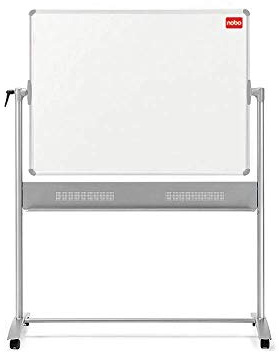 Nobo Basic mobile Weißwandtafel aus Melamin (doppelseitig, Tafelmaß 1200 x 900mm)