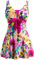 Wantdo Costume da Bagno Intero da Donna Plus Size con Stampa Floreale Costume da Bagno Sottile Gonna Copricostume per Mare e Spiaggia Fucsia 50-52