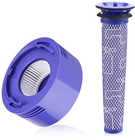 Genuine Dyson V8 and Select V7 Cordless Filter Bundle Includes Pre-Filter (96566101) and Post- Filter (96747801)