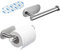 ARSUK Toilet Roll Holder – Stick or Drill Toilet Roll Storage Wall Mounted – Water Proof & Self Adhesive – Toilet Paper Stainless Steel Loo Holder for Bathroom, Washroom, Kitchen In Silver