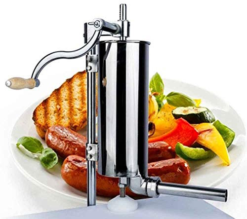 CGOLDENWALL Wurstfüller aus Edelstahl für Wurstfüller Wurstextruder für den Heimgebrauch mit vier Rohren Standard with 4 plastic pipes