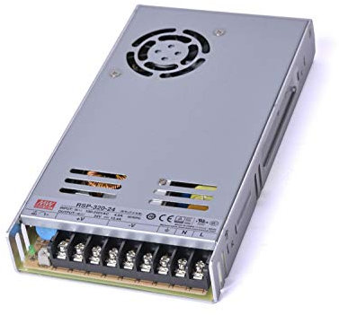 KingLed – MeanWell Fuente de alimentación Meanwell Modelo RSP-320-24 de 320W 24V Transformador Switching Mean Well NO resistente al agua IP20 para Tiras LED – cód.1573