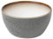 BITZ Schüssel, Schale, Müslischale, Snackschale aus Steingut, 12 cm im Durchmesser, grau/cremefarben