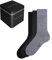 FALKE Herren Socken Happy Box Uni Multipack M So Baumwolle einfarbig 3 Paar, Mehrfarbig Black Grey Mix 0010, 43-46