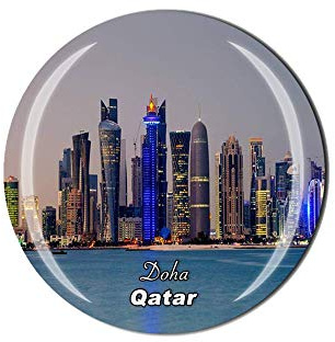 Doha Qatar Kühlschrankmagnet, Reise-Souvenir, Geschenk, Zuhause, Küche, Kühlschrank, Dekoration, Magnetaufkleber, Kristall-Magnet-Kollektion