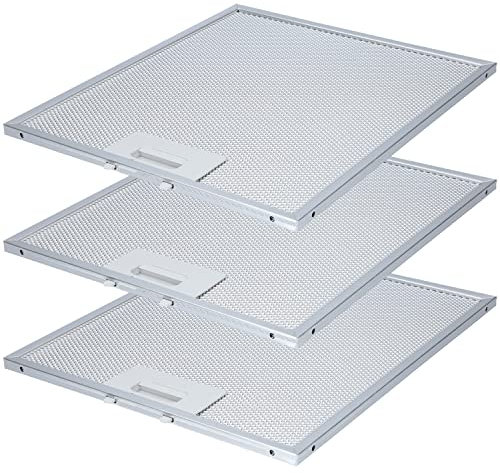 Kenekos - set économique 3x filtres à graisse métalliques pour hotte aspirante 305mm x 267mm. Compatible avec AEG, Whirlpool et autres. Comme pièce de rechange no. 405525042-9