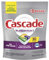 Cascade Platinum - Cápsulas para lavavajillas, detergente para lavavajillas Actionpacs con acción limpiadora de lavavajillas, Lemon Platinum Plus, 30 unidades