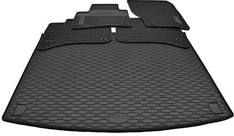 Mattenprofis Gummimatten + Gummi Kofferraumwanne Set passend für VW Touareg 7P ab Bj.2010-2018 GKK