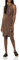 Amazon Essentials Robe Encolure Cache-Cœur Croisé sur La Nuque sans Manche Femme, Brun Foncé Fleuri, L