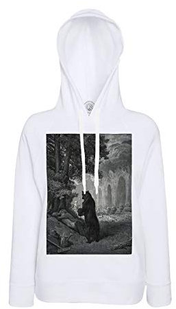 Fabulous Hoodie für Männer Der Bär und der Gärtner Fabel La Fontaine Gustave Dore Gravur