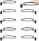 EIMZU Ballhalter Wand, 10 Stücke Wandhalterung Ball Storage Mit Schrauben, Wandhalterung Ball Rack, Wandhalterung Ball Storage Mit Schrauben für Basketball Fußball Volleyball