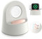 Sinjimoru Höhenverstellbarer Ständer für Apple Watch Ladestation, Silikon iWatch Dock Charger Stand für Apple Watch 3/4/5/6/7/SE/SE2/8/9/Ultra/Ultra2. Hoodie Charging Stand for Apple Watch Elfenbein
