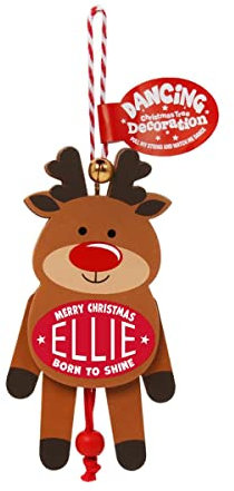 History & Heraldry Personalised Dancing Christmas tree Decorations (Ellie)