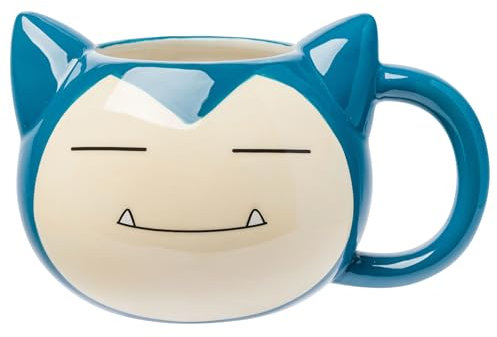 Silver Buffalo Pokemon Snorlax Face Ceramic 3D Sculpted Mug, 20 Ounces