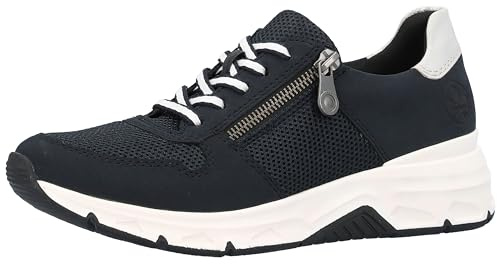 Rieker Damen Halbschuhe Damen blau-kombiniert