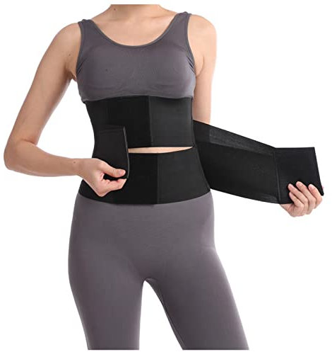 Pantalon gainant pour femme enceinte - Ceinture de protection pour le ventre, Noir , M