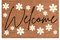 JAXICH Door Mat Indoor/Outdoor Washable Doormat 40 x 60 Cm Heavy Duty Non-slip Mat Indoor Carpet Clearance Super Absorbent Summer Welcome Sign Hello Sunshine Durable Front Door Mat Inside
