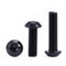 FandWay 75 Pièces Vis à Métaux Tête Torx (ISR/TX),Acier Au Carbone 10,9 Noir Vis à Tête Bombée ISO 7380 M6x12/16/20/25/30mm Vis à Tête Ronde Entièrement Filetées Avec 1 Clé T30.
