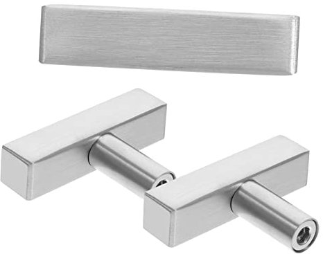 HEMOTON 3 Stück Schranktürgriffe Badezimmerknöpfe Für Schränke Türgriffe Für Küchenschränke Knöpfe Und Griffe Silberfarben Für Kommode Schublade Badezimmerschrank Edelstahl
