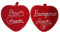 Coppia di Presine Love PERSONALIZZABILE | A forma di Cuore da Regalare al tuo Amore | cm 20x20 circa | Cotone Tessuto esterno e PU interno imbottito