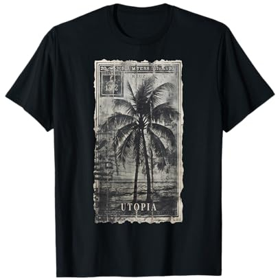 Palmen Palme Strand Meer Sonne Ferien Urlaub Sommer T-Shirt