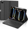 Teclado para iPad Pro 11 2024 11 Pulgada, QWERTY Español Ñ, Bluetooth Magnéticamente Desmontable Funda Teclado con Portalápices para iPad Pro 11 M4, Negro