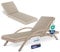 Beautissu Deckchair Auflagen für Gartenmöbel Wasserdicht 2er Set Auflage Liege 190x60 cm Sonnenliege Auflage Outdoor Polster Wetterfest Schnell Trocknend Waschbar – Auflagen für Gartenliegen Beige