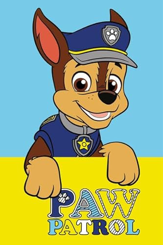Carbotex kompatibel mit Paw Patrol Kinder-Handtuch 30 x 50 cm verschiedene Motive (Blau PAW223062-R35)