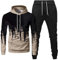 Trainingsanzug Herren Mit Kapuze - Thermo Anzug Herren Regular Fit Hosenanzug Sportlich Herren Elegant Mit Reißversch Weihnachtsanzug Herren Streatwear Trainingsanzüge Für Herren
