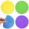 Grevosea 4 pinze in gomma per apriscatole, apriscatole, in gomma, per aprire barattoli, multifunzione, gadget da cucina, sottobicchieri, apribottiglie, apribottiglie, per anziani, mani deboli (cerchi)